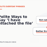 Polite Ways to Say ‘I have attached the file’
