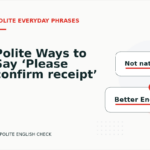 Polite Ways to Say ‘Please confirm receipt’