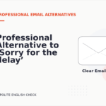 Professional Alternative to ‘Sorry for the delay’