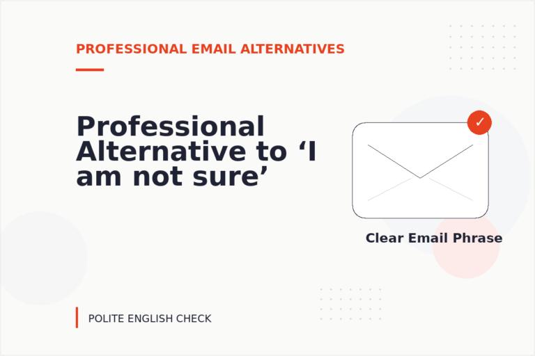 Professional Alternative to ‘I am not sure’ Professional Alternative to ‘I am not sure’