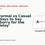 Formal vs Casual Ways to Say ‘Sorry for the delay’