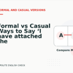 Formal vs Casual Ways to Say ‘I have attached the file’